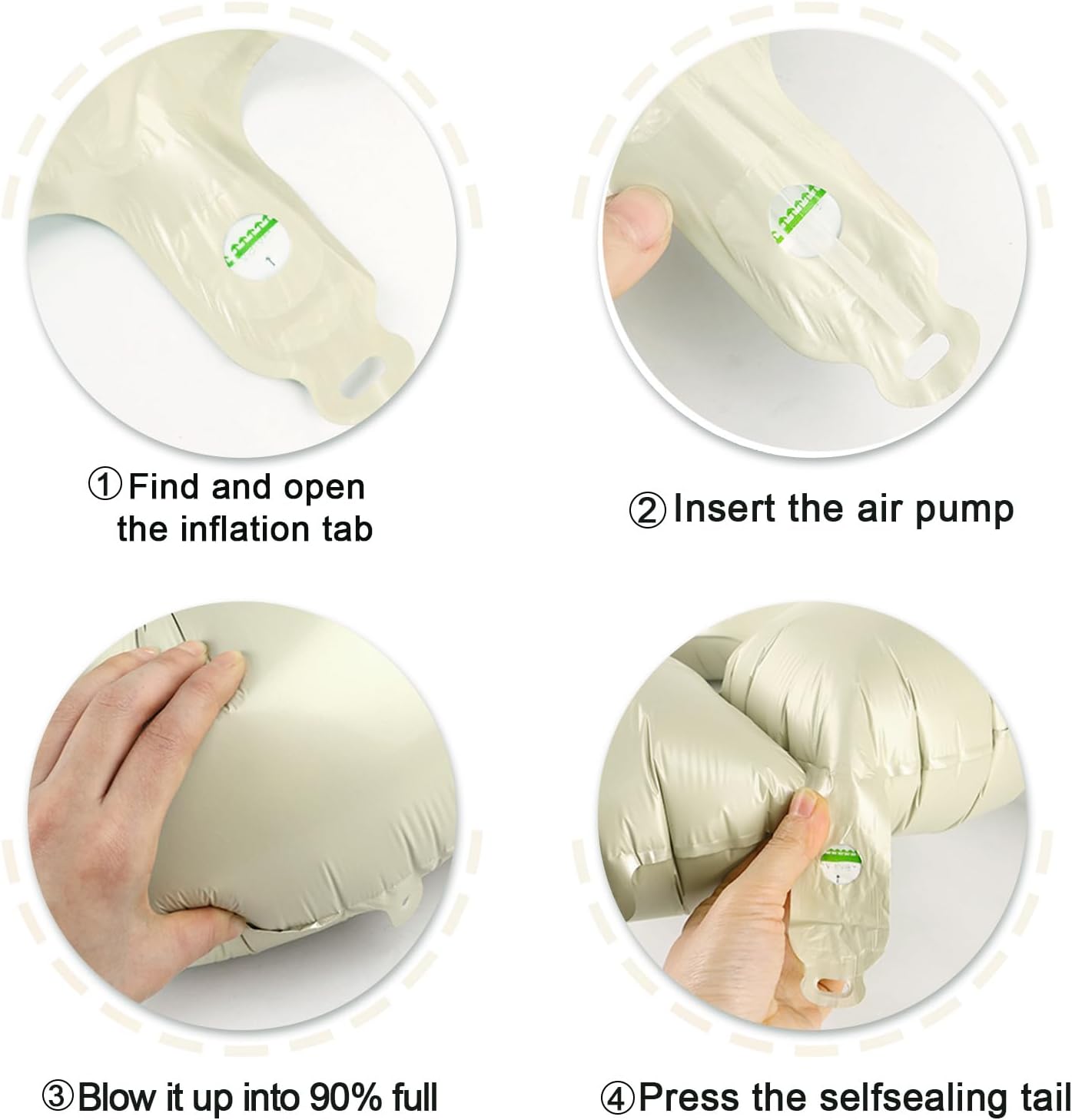 Cream White 5 Number Balloon 40 Inch Large Birthday Balloon, Five 5th 15 25 35 50 55 Birthday Celebration Decorations, Foil 5 Mylar Helium Number 5 Balloons Girl Boy Anniversary Party Supplies