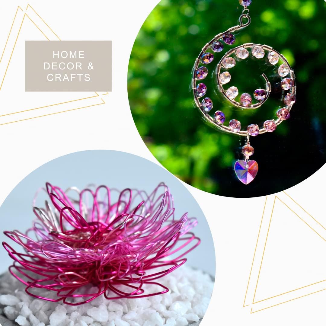 Artistic Wire, 20 Gauge Tarnish Resistant Colored Copper Craft Jewelry Wrapping Wire, Lavender, 15 yd