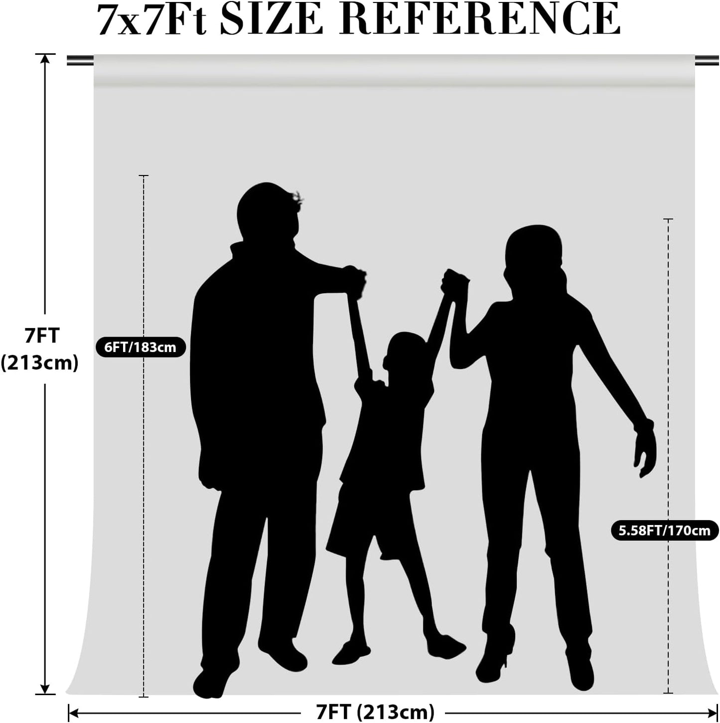 Eternal Beauty White Sequin Backdrop, 7x7 Ft Glitter Background Curtains for Christmas Shimmer Photography Party Wedding Birthday Back Drop Decor