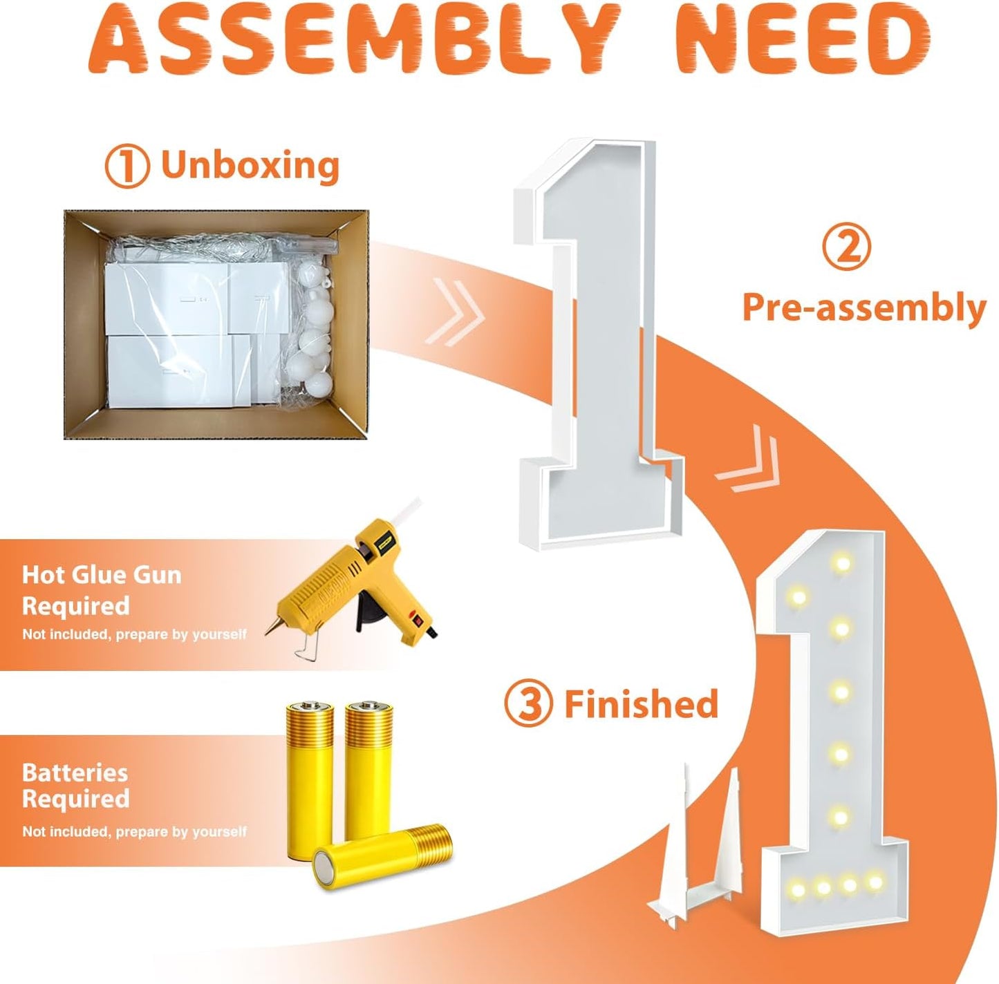 4FT Marquee Numbers 80, Large Light Up Numbers 60th Birthday Decorations for Her Him, Cardboard Number for Women Men Seniors Anniversary Party Decor Backdrop, DIY Foam Board Mosaic Number Sign