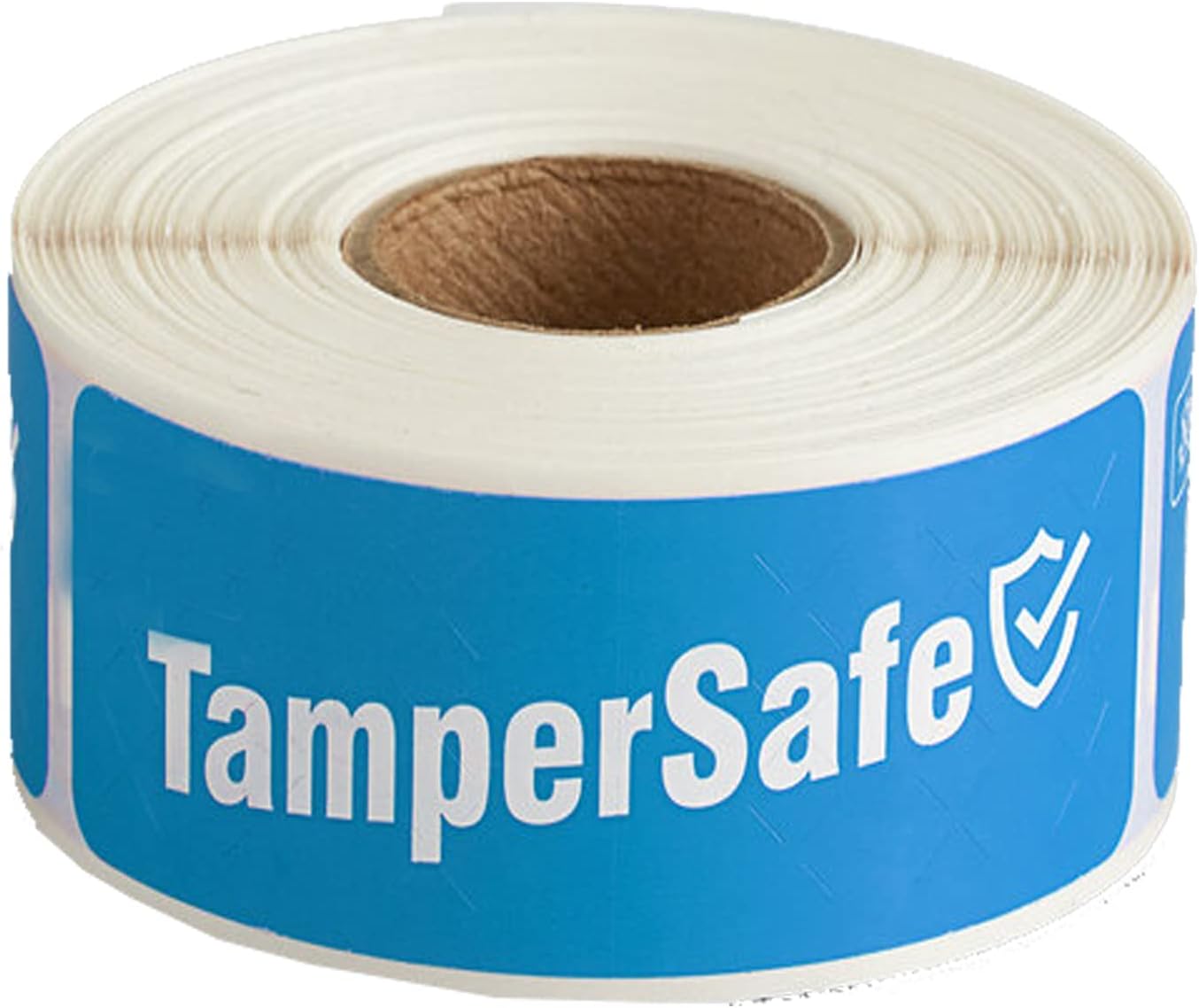 Angel's Peel Lounge Tamper Proof Stickers Roll — Tamper Evident Stickers for Food Delivery, Drink Lids, Containers, Writable Self Adhesive Seal Tape, Easy Application Labels - 1x3in 250-COUNTS, Blue