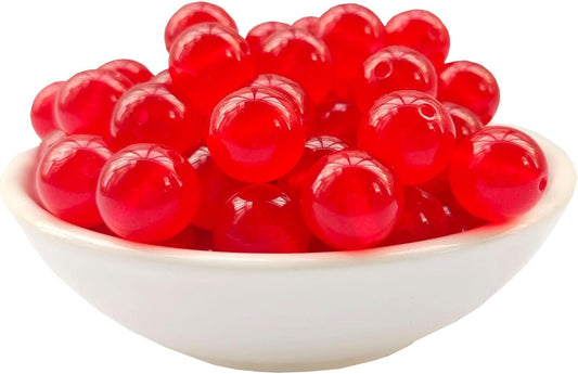 Stone Beads 8mm 100pcs Red Chalcedony Beads Round Loose Gemstones Beads for Bracelet Necklace Jewelry Making (8mm, 60830 Red Chalcedony)