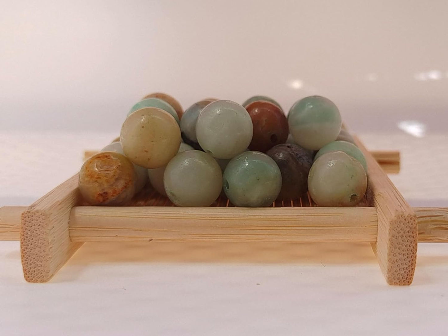 Stone Beads 10mm 60pcs Amazonite Beads Round Loose Gemstones Beads for Bracelet Necklace Jewelry Making (10mm, 61010 Amazonite)