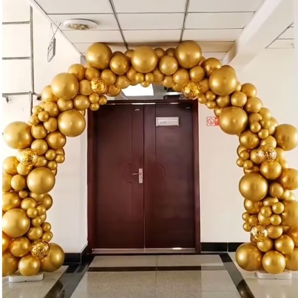 400 Pack Gold Balloons 5 Inch Metallic Chrome Gold Latex Small Balloon for Birthday Wedding Bridal Baby Shower Supplies Graduation Party Decorations