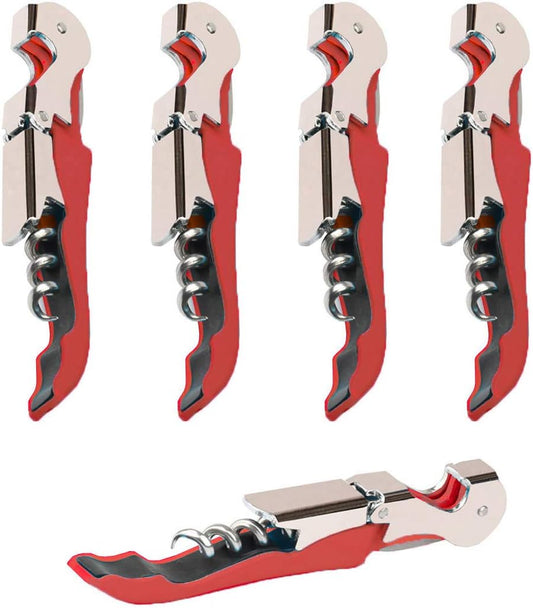 Professional Waiter Corkscrew Wine Openers Set, Heavy Duty Stainless Steel Hinges Wine Key for Restaurant Waiters, Sommelier, Bartenders