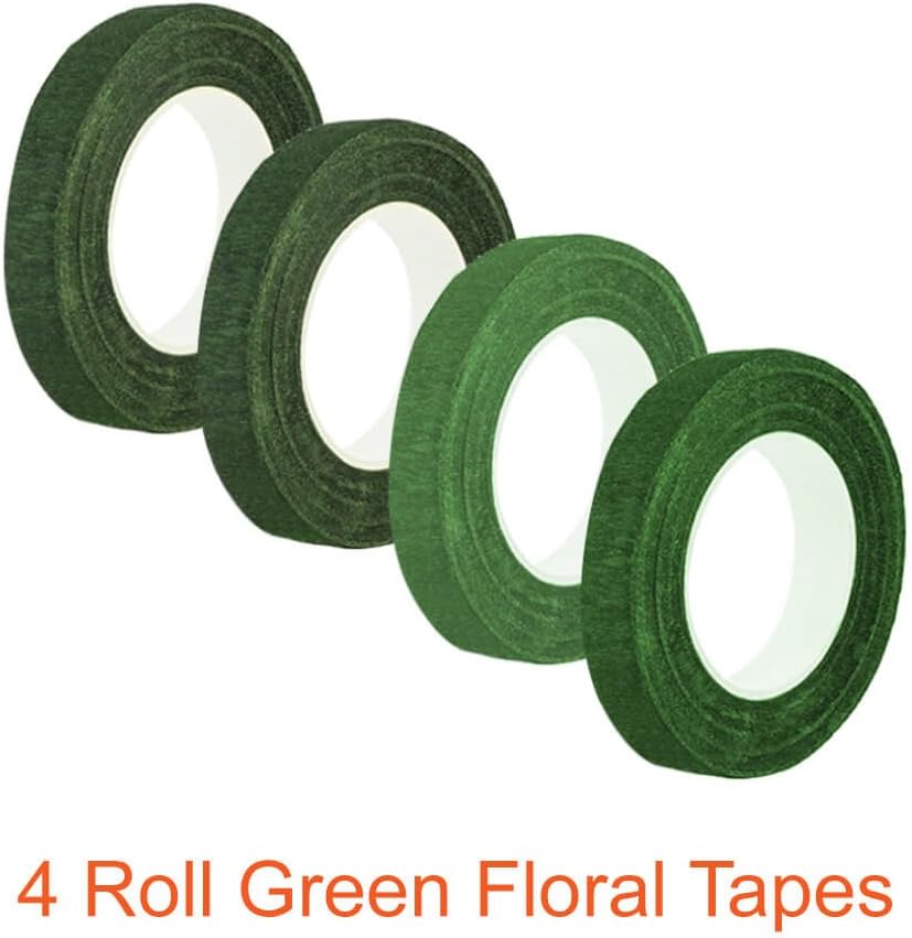 Paxcoo Floral Tape and Floral Wire Arrangement Tools Kit with Wire Cutter 26 Gauge Stem Wire and 22 Gauge Paddle Wire for Bouquet Stem Wrap Florist