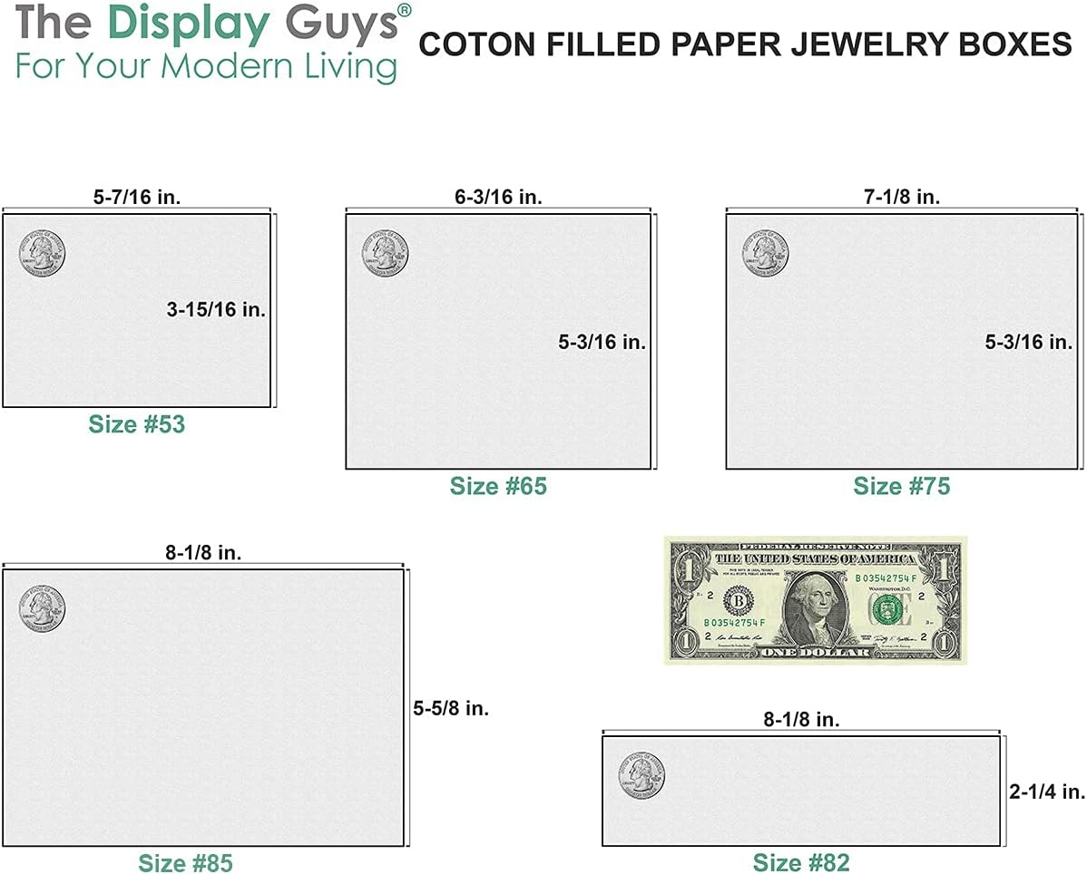 TheDisplayGuys - 25-Pack #53 Kraft Paper Cardboard Gift Boxes/Jewelry Cases w. Cotton Padding & Lid - Marigold - (5.4" x 3.9" x 1.0")