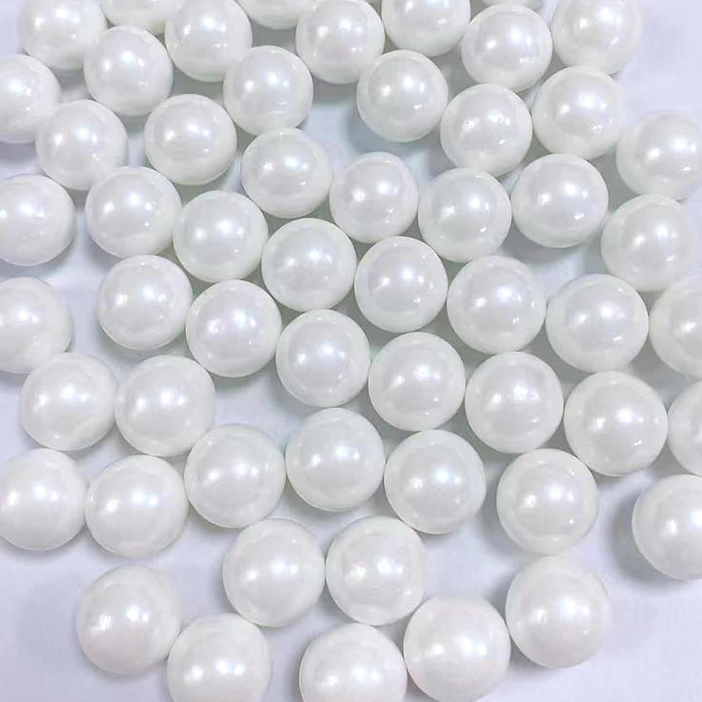 Sentovac 14mm White Pearl Sprinkles Large Edible Cake Decorating Sugar Candy Cookie Cake Cupcake Topper Ice Cream Baking Decorations Halloween Christmas Valentines Wedding Supplies