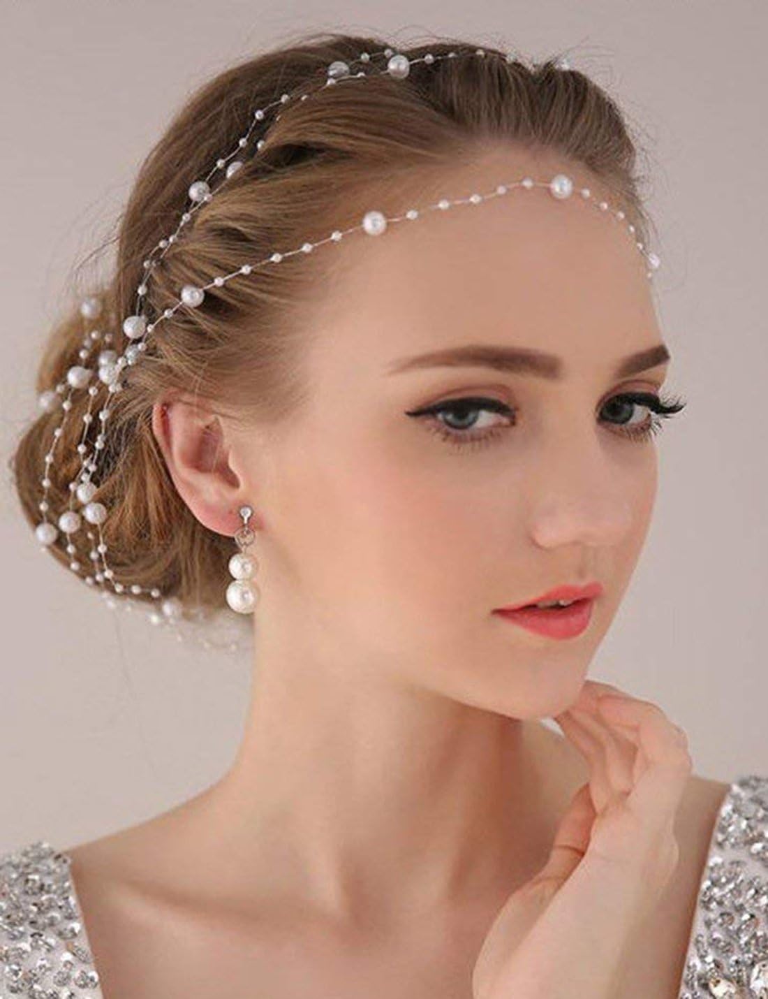 DomeStar 200FT White Pearls String, Artificial Pearl Strand Beaded Wire, for Home Decor, Garland Flowers, Party Supplies, DIY Crafts