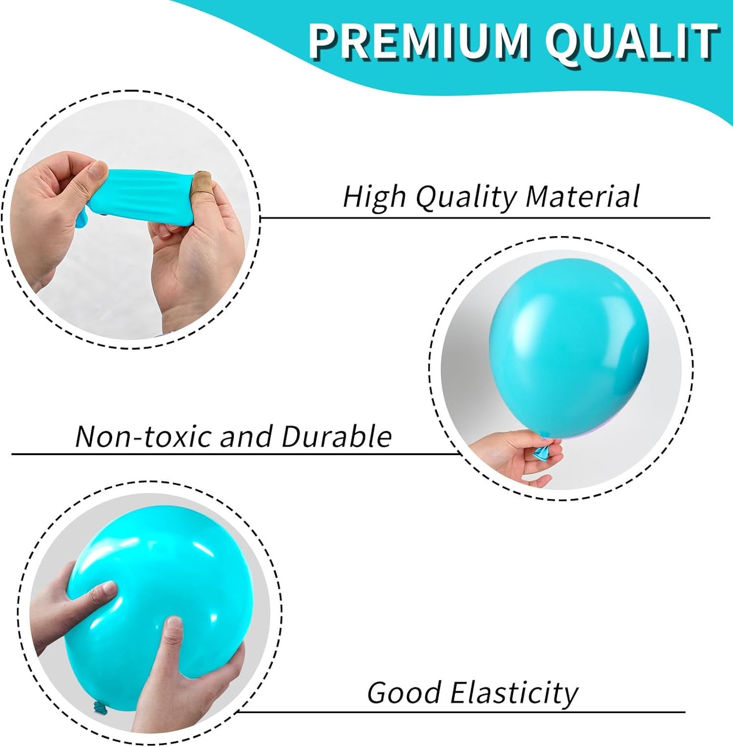 Blue and Orange Balloons, Blue and Orange White Balloons, Retro Turquoise Teal Blue White Balloon for Boys Man Outer Space Theme Party Birthday Baby Shower Gender Reveal Wedding Decorations