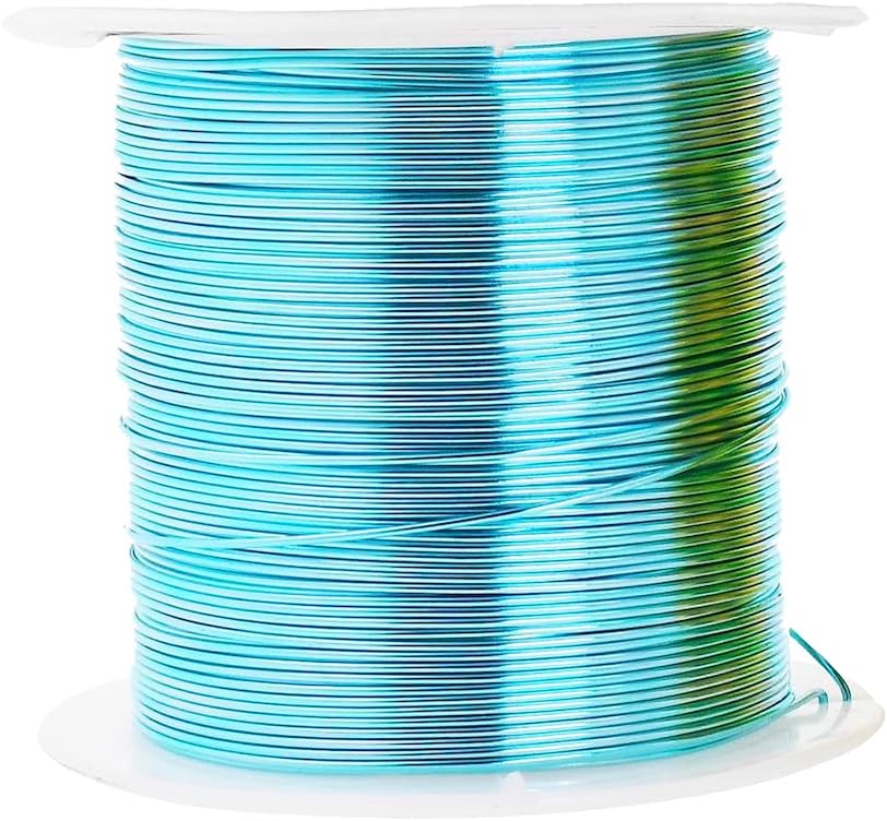 Mandala Crafts 18 Gauge Anodized Aluminum Craft Wire for Jewelry Making - 400 FT Colored Flexible Pastel Wire - Bendable for Bonsai Armature Crafting Sculpting