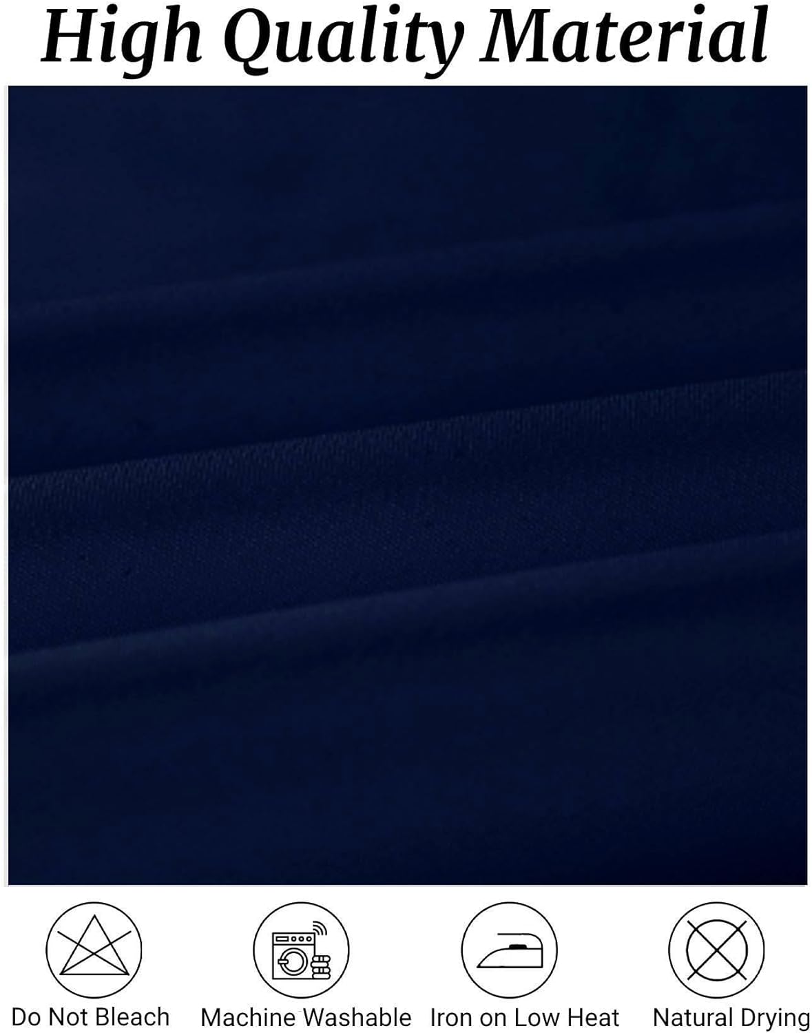 Fokitut 6 Pack Round Tablecloth, 70 Inch, Stain Resistant and Wrinkle Polyester Table Cloth, Fabric Table Cover for Kitchen Dining, Wedding, Party, Holiday Dinner-Navy