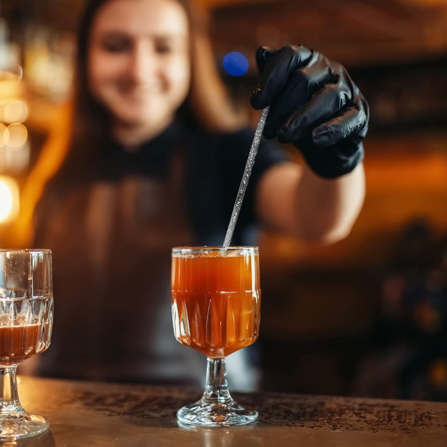 50-PCS Silver Glitter Plastic Swizzle Sticks, Crystal Cake Pops, Cocktail Coffee Drink Stirrers, Lolipop Stick, 7.24 Inch