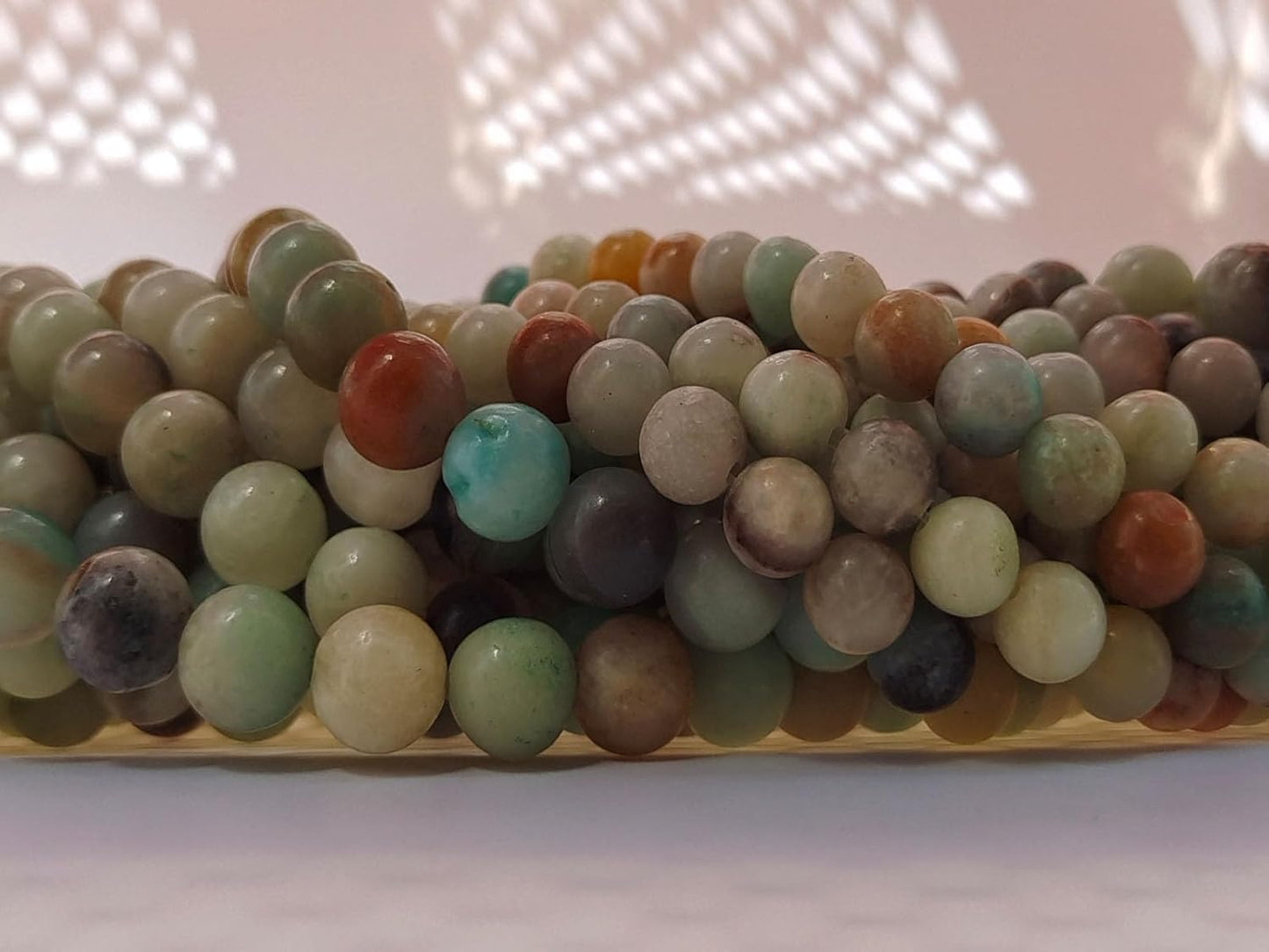 Stone Beads 10mm 60pcs Amazonite Beads Round Loose Gemstones Beads for Bracelet Necklace Jewelry Making (10mm, 61010 Amazonite)