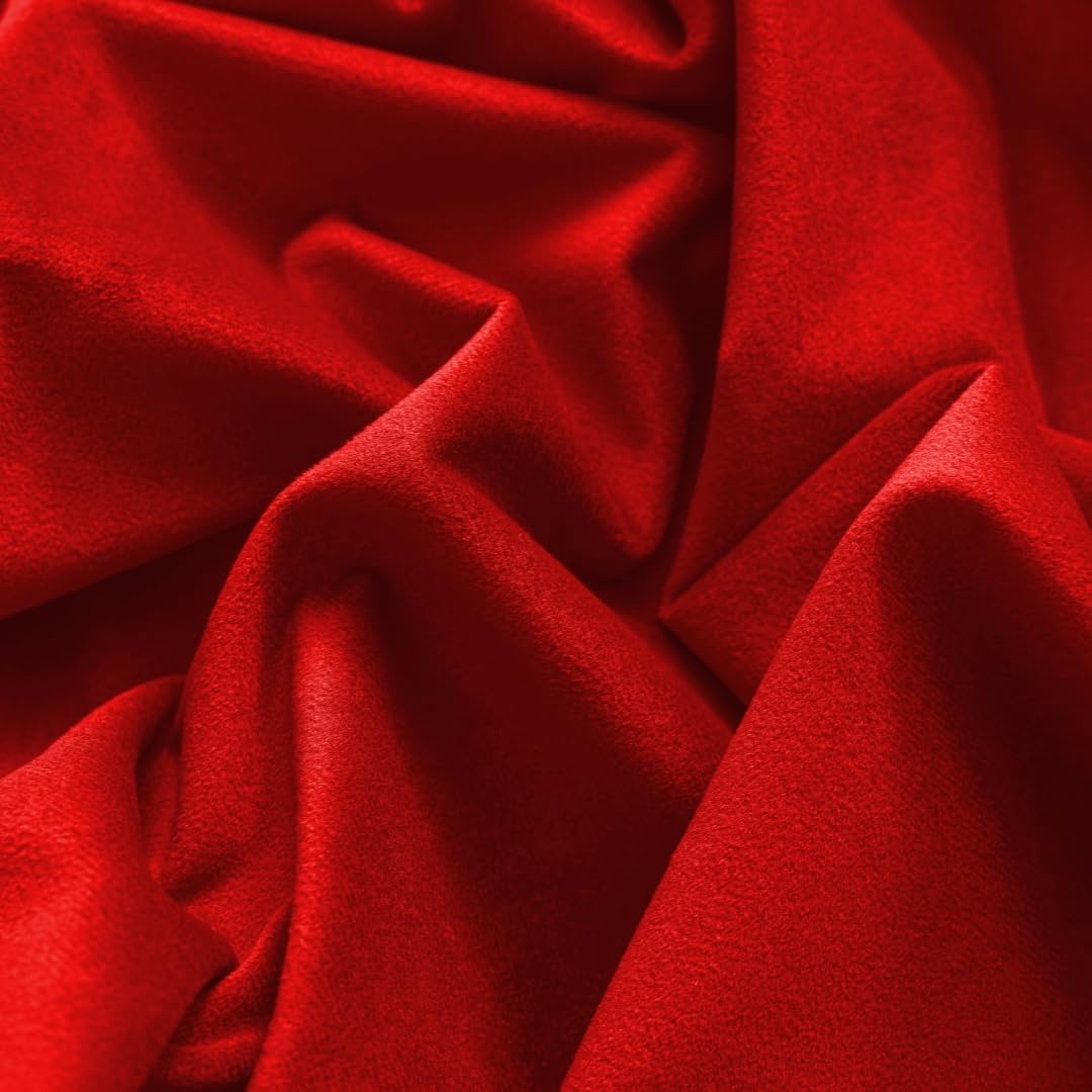 F-CHU Red Tablecloth Thickset Velvet Tablecloth with Beautiful Gold Tassels Vintage Table Cloth for Home Decor Wedding, Party, Banquet and Events 60x60-Inch