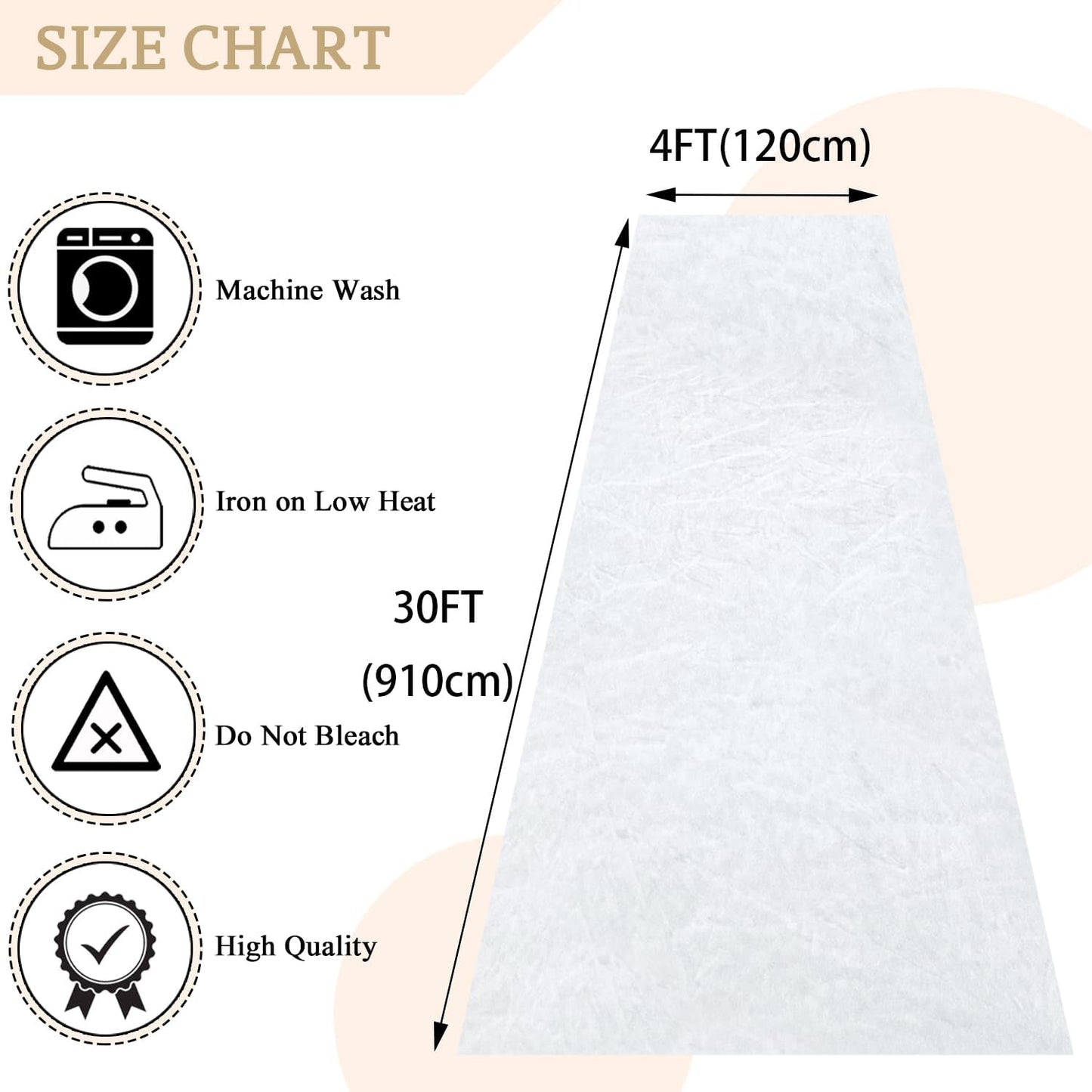 MODFUNS White Aisle Runner Wedding Carpet Runner 4x30FT Velvet Fabric Aisle Runner Rug Indoor Outdoor Event Carpet Aisle Runner Rustic Runway Carpet for Parties Hallway Wedding Aisle Decoration