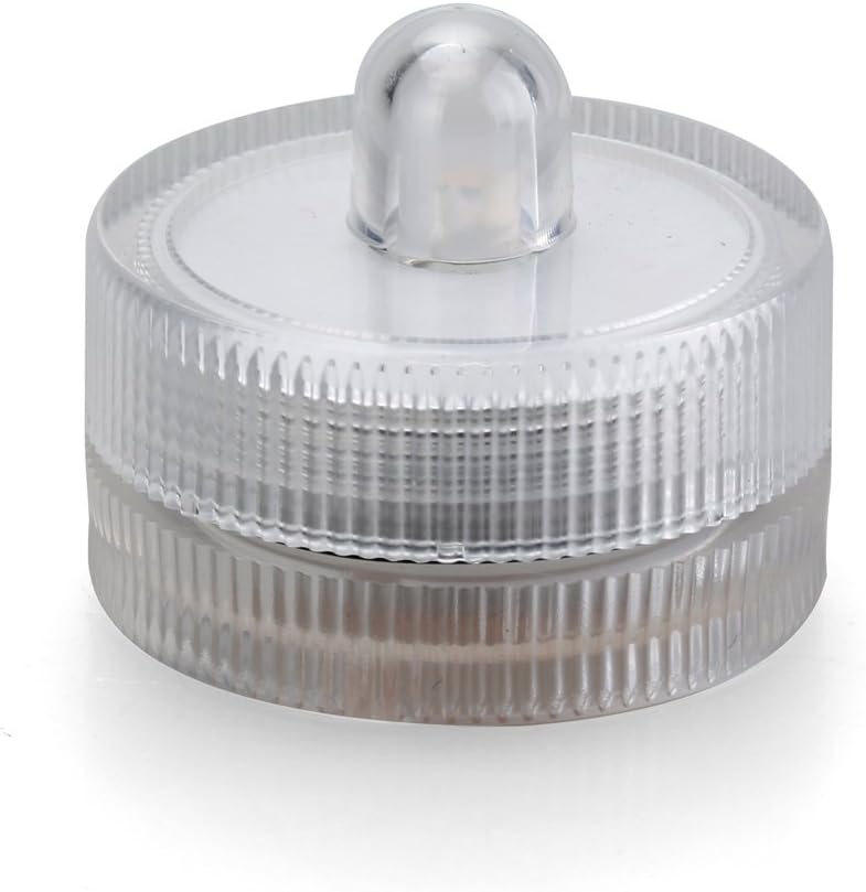 Halloween Lights Submersible LED Lights cr2032 Battery Powered Underwater Waterproof LED Tea Light for Events Wedding Centerpieces Vase Floral Xmas Home Decor Lighting(Pack of 12) (Warm White)