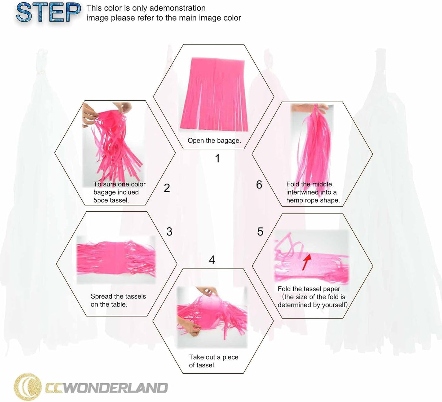 Shiny Tassel Garland Tissue Paper Tassel Banner,Table Decor,Tassels Party Decorations Supplies for Wedding,Birthday,Bridal/Baby Shower,DIY Kits,Pack of 20 - (Green/Beige/Gold/Khaki)