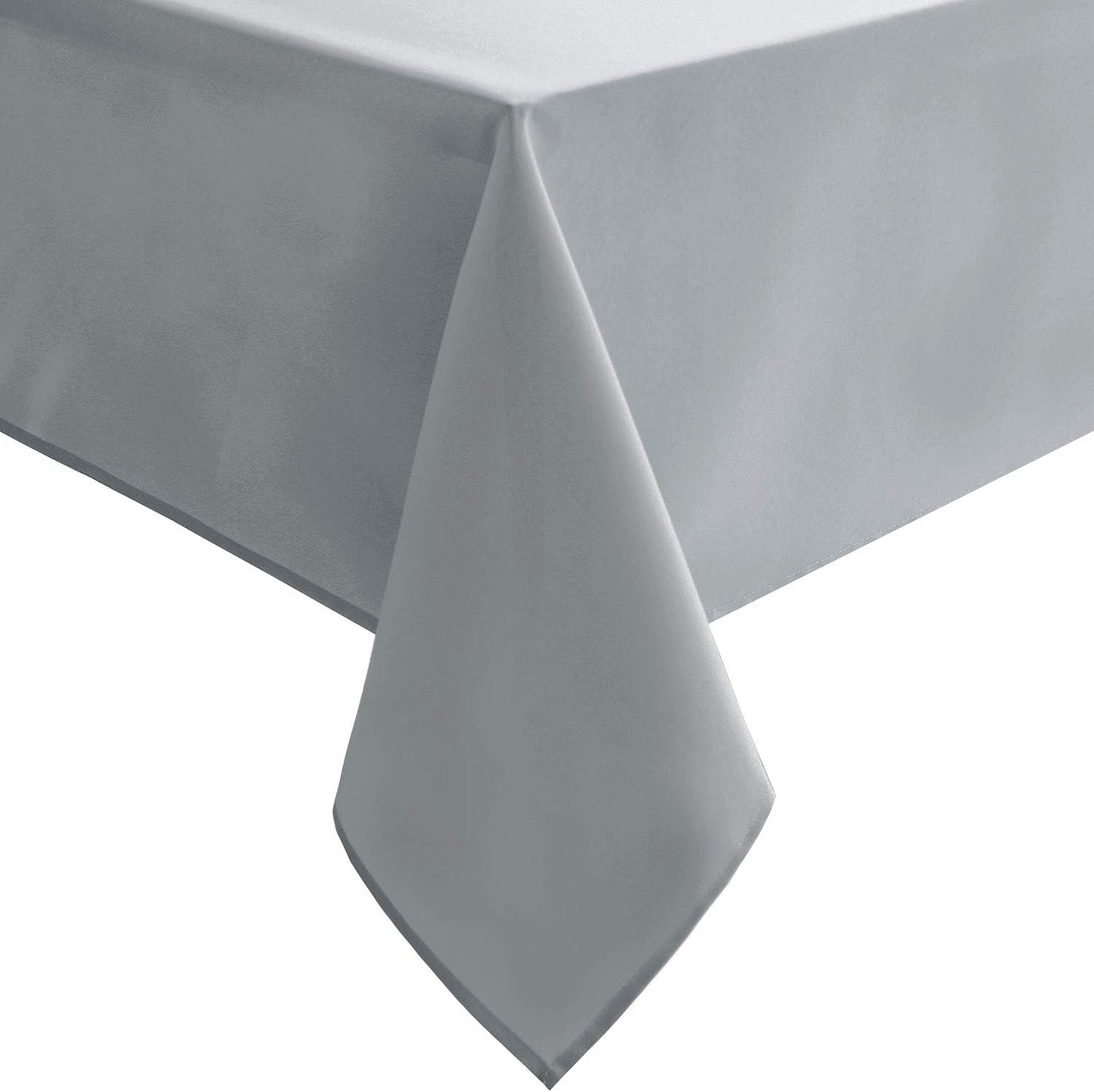 Hiasan Silver Grey Square Tablecloth - Waterproof and Spillproof Washable Fabric Table Cloth for Dining Room Kitchen Party and Outdoor, 54 x 54 Inch