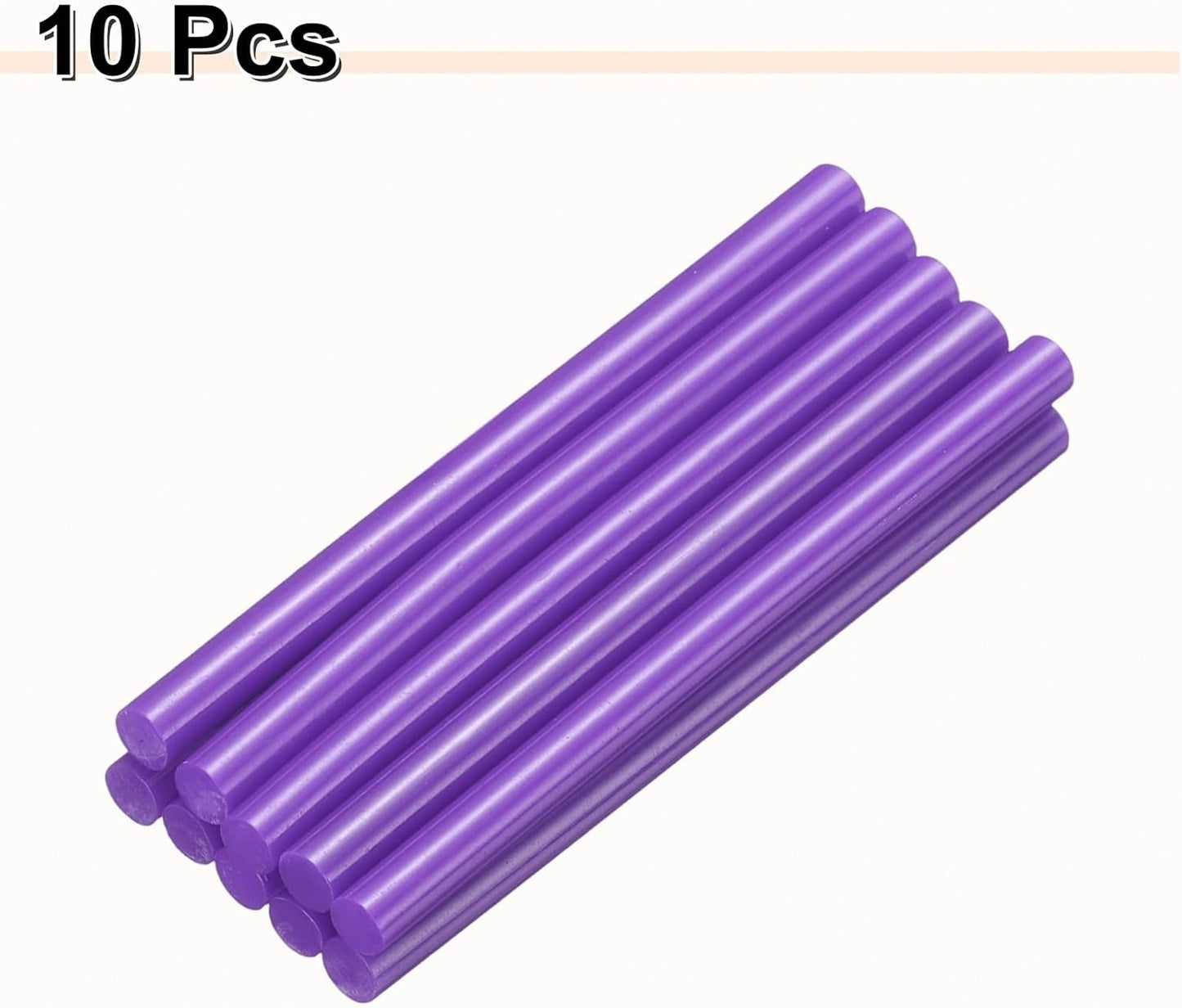 HARFINGTON 10pcs Hot Glue Sticks 0.28" Dia x 3.94" Long EVA Mini Hot Melt Adhesive Glue Stick for Hot Melt Gun Wood Plastic Glass Flowers Fabrics Foam, Purple
