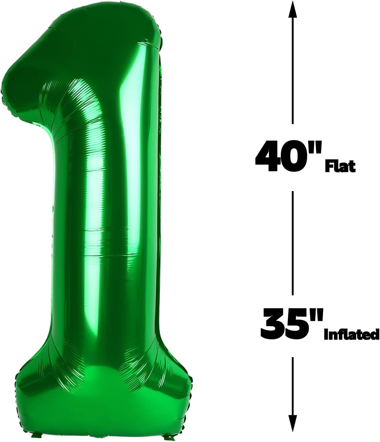 Green Number 17 71 Birthday Balloon 40 Inch, Digital Balloons for 17 71 Party Celebration Decorations Supplies, Mylar Foil Numbers Balloon for 17 71 Wedding Anniversary