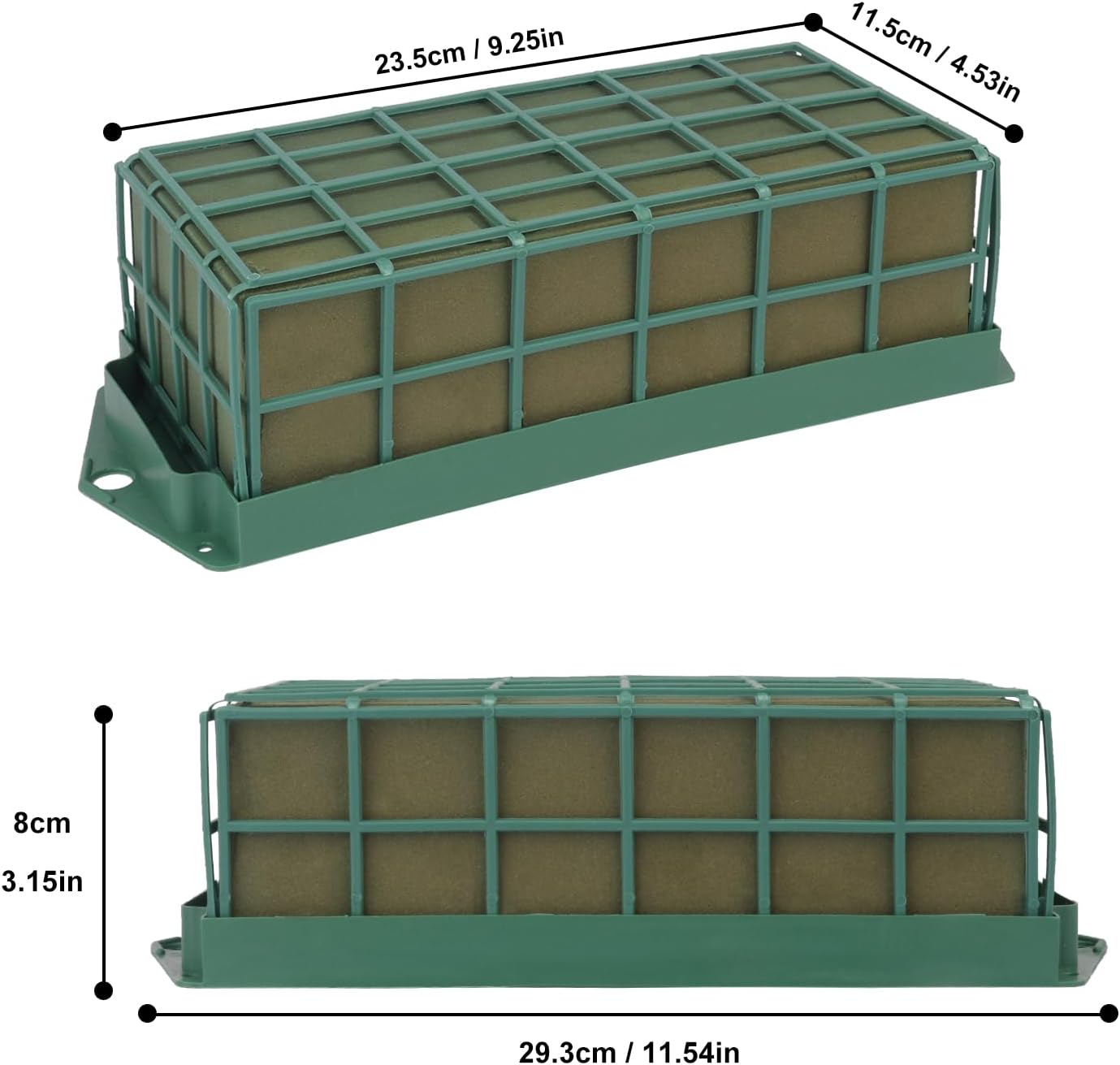 6 Pack Floral Foam Cage, Premium Floral Cage Foam Box for Fresh and Artificial Flowers – Perfect for Wedding, Home and Garden Decorations(11.8 x 4.7 x 3.15 inch)