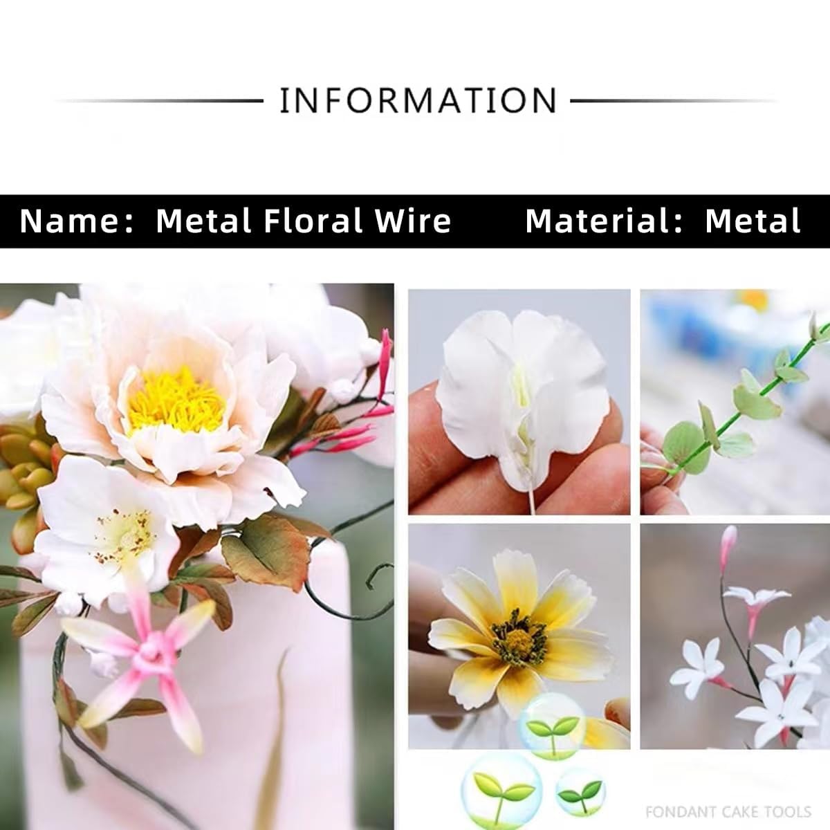 76Yards 26Gauge Golden Metal Floral Wire Flexible Paddle Florist Garden Wire for Flower Arrangement,Crafts,Christmas Wreaths Tree,Garland.