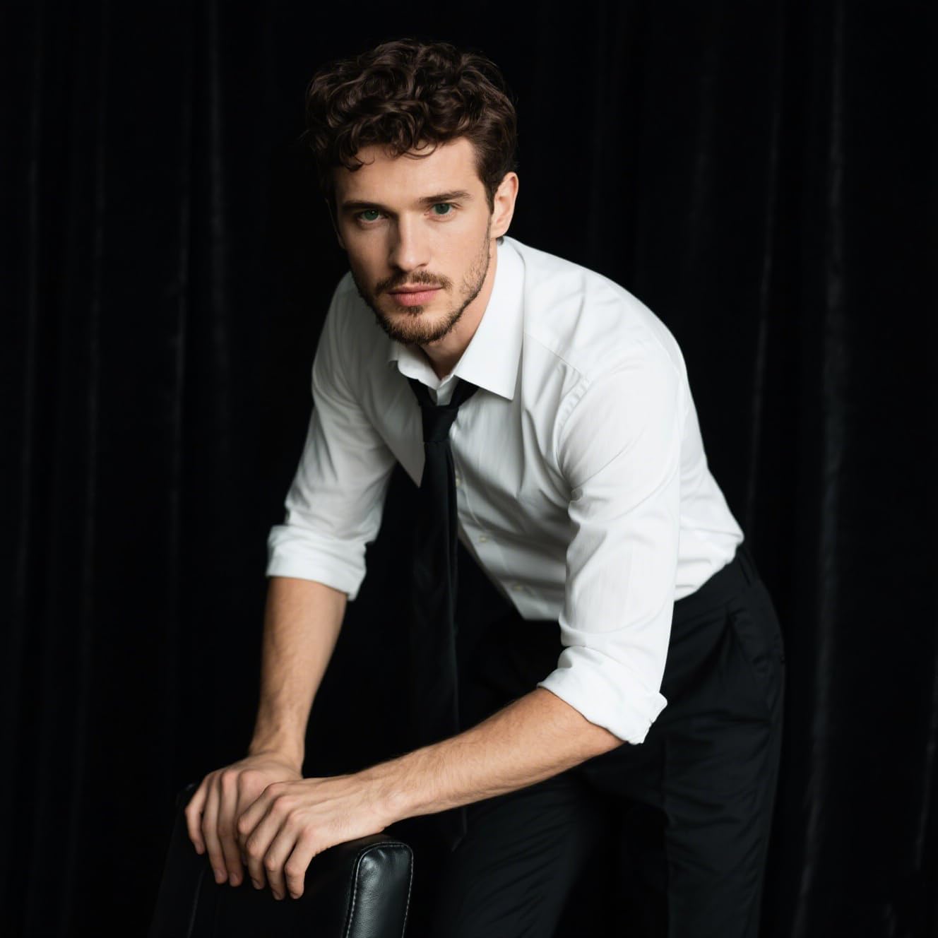 Black Backdrop for Photography Durable Fabric Background Photo Backdrop Video Photography Studio (5x7ft, Black)