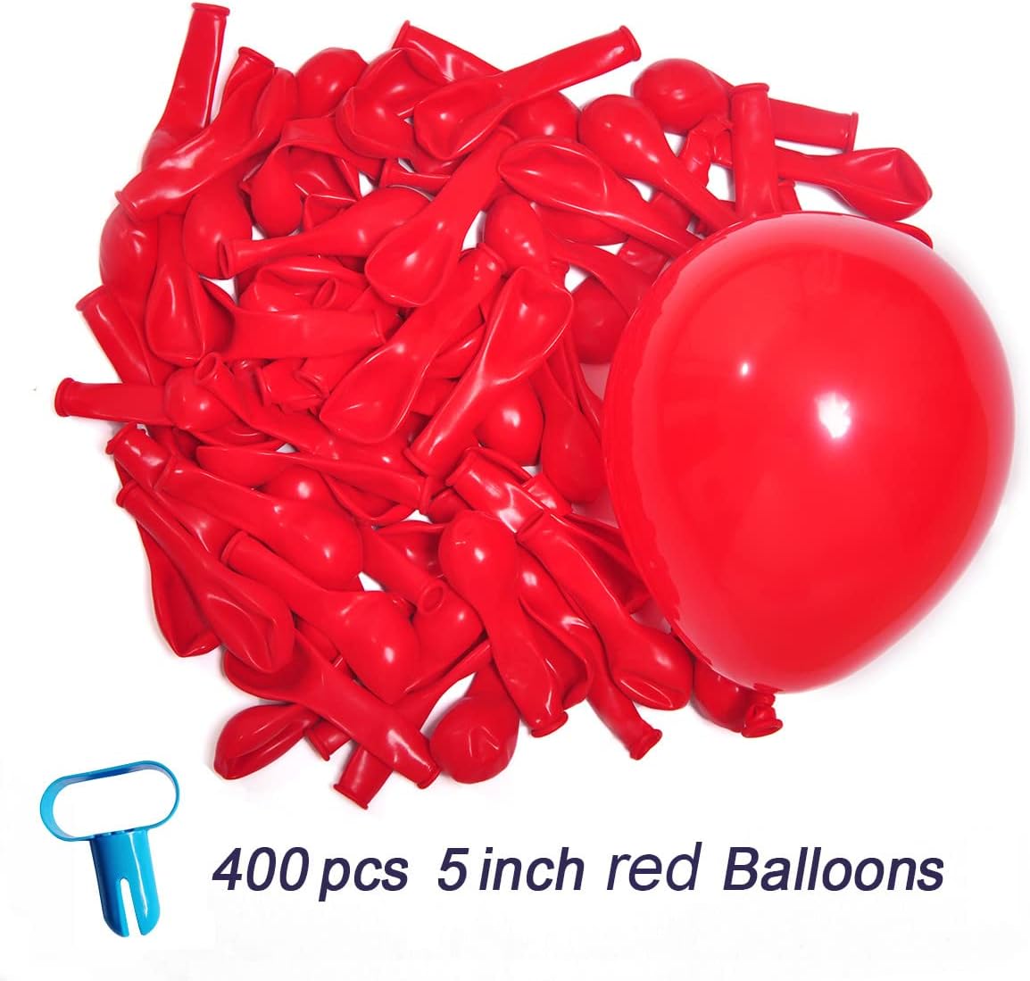 400 Pack Red Balloons 5 Inch Latex Small Balloon for Birthday Wedding Bridal Baby Shower Party Decorations