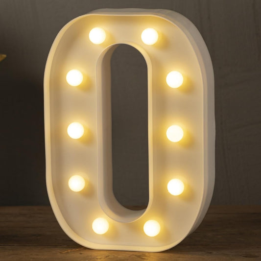 HXWEIYE Light Up Letters LED Marquee Letters Light Sign 26 Alphabet and 10 Number Big Lights Letter for Party Birthday Bar Battery Powered Christmas Decor Letter Lights (Warm White O)