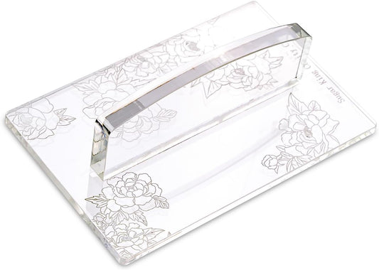 KALAIEN Fondant Smoother with Handle Acrylic Cake Smoother Tool for Icing fondant tools set-Square