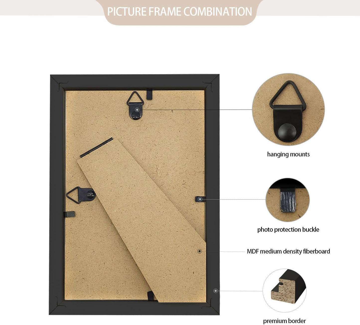 Set of 80 Picture Frame Bulk Photo Frames Wall Mounting Simple Photo Frames Picture Frames for Wall or Tabletop, 4x6 Black