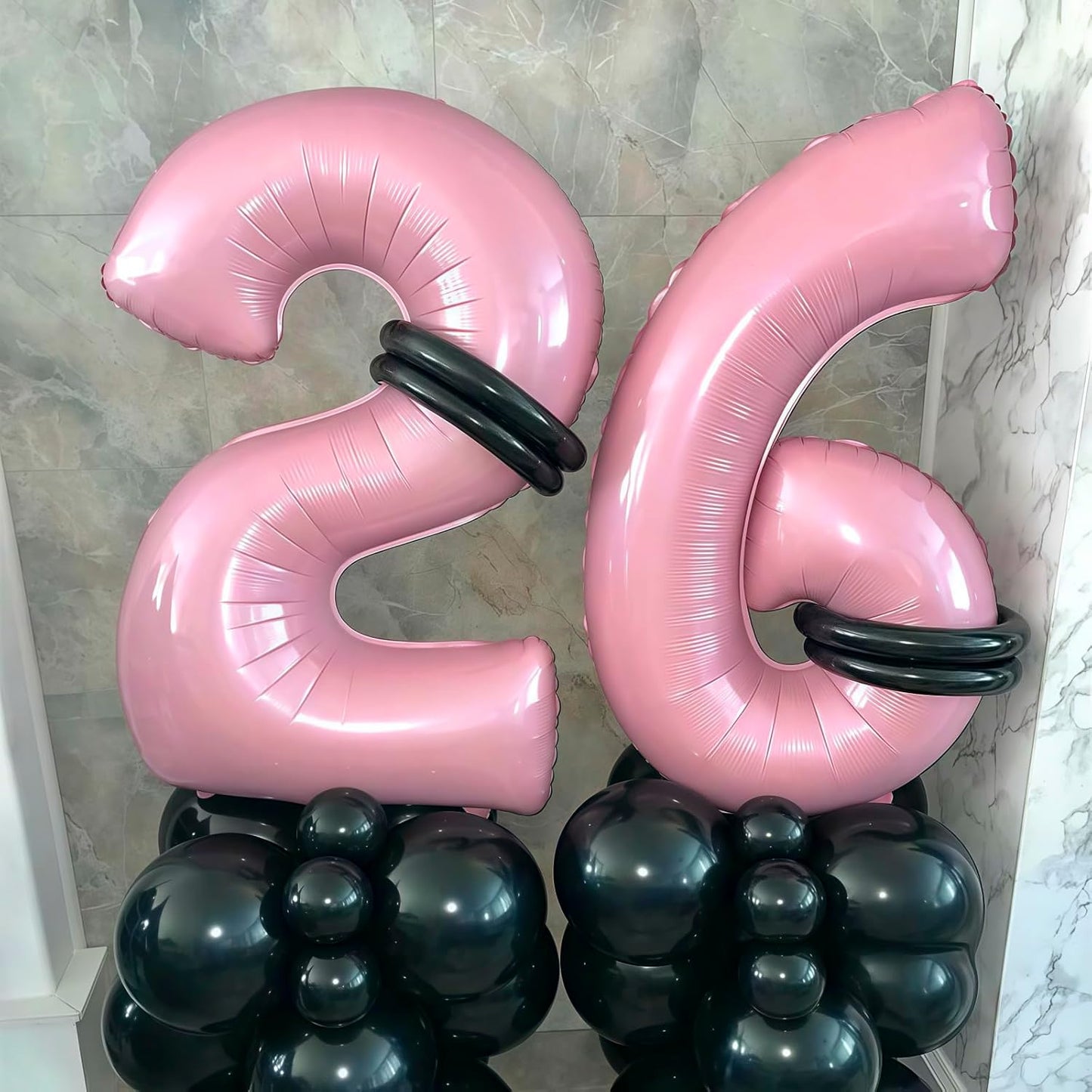 Pastel Pink 8 Balloon, Light Pink 8 Balloons Number,40 Inch Helium Foil Mylar Number 8 Balloon for Birthday Party