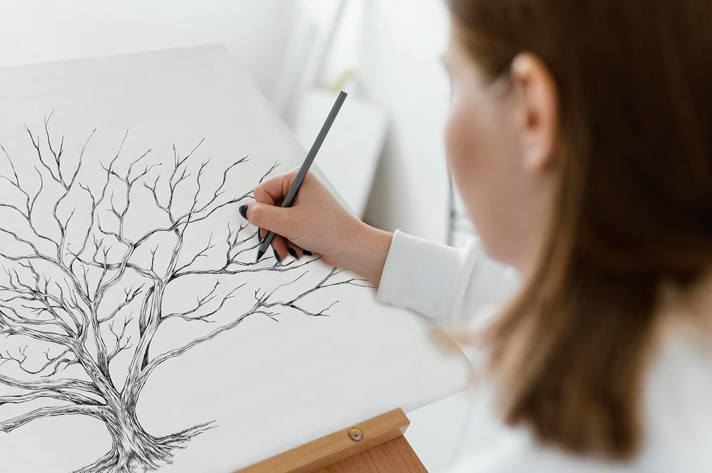 Guestbook Tree, Low Oak Thumbprint Alternative Guest Book Wedding, Family Reunions (Guestbook Sizes: 13" x 19" to 24" x 36")