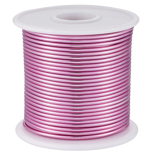 12 Gauge Pink Aluminum Craft Wire (105FT) - Anodized for Jewelry Making, Beading Floral, Plant Gardening, Sculpting & Modeling Craft Wire(Pink #13, 2mm)