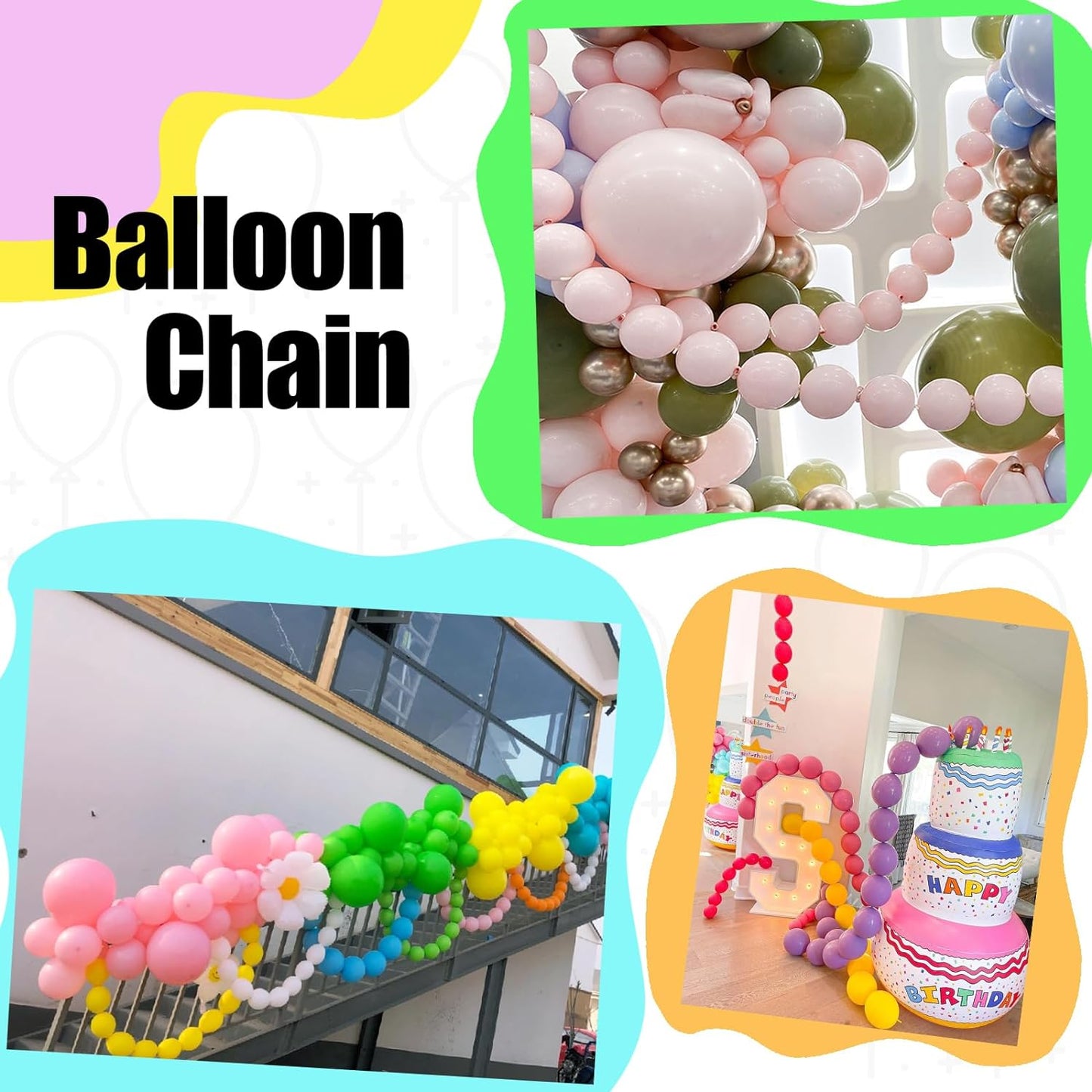 50 Pcs Quick Link Balloons Silver Metallic 6 inch, Latex Linking Balloons for Balloon Wall/Arches/Chains, Birthday Party Wedding Anniversary Graduation Arch Party Decor (silver)