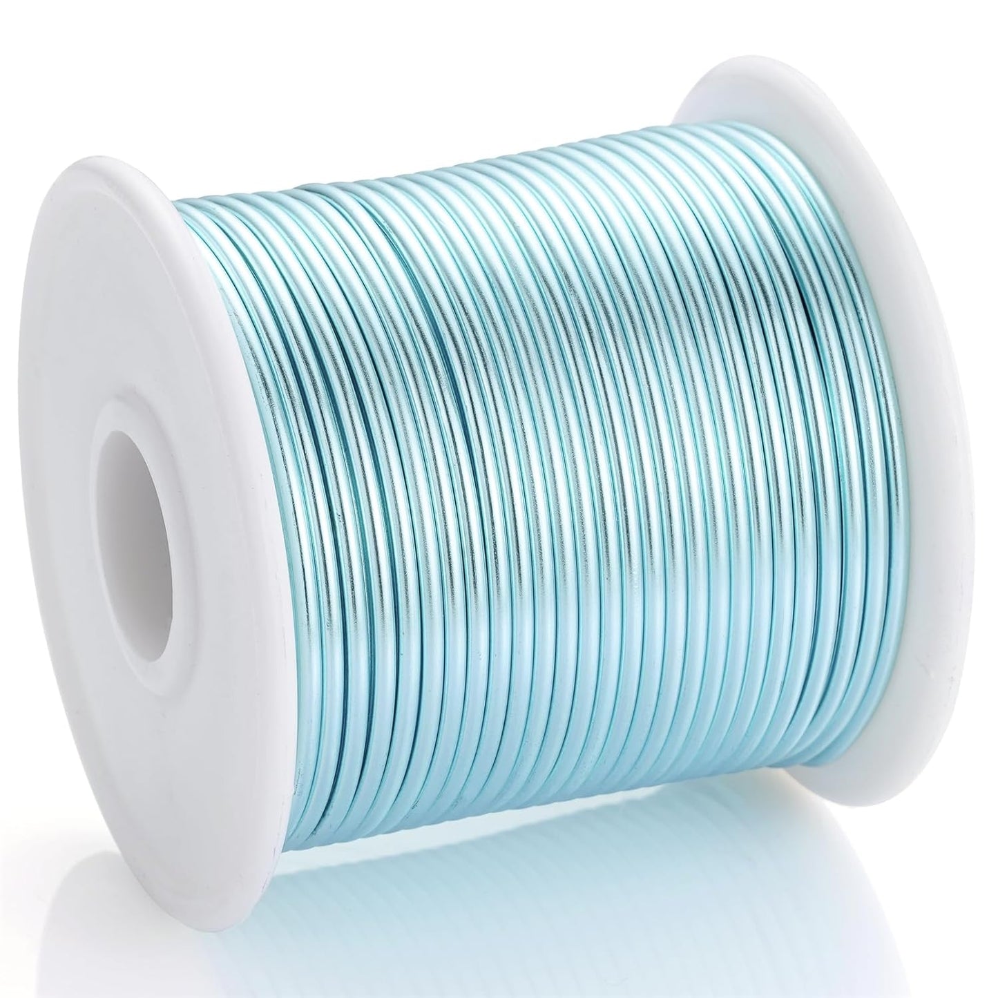 12 Gauge Ice Blue Aluminum Craft Wire (105FT) - Anodized for Jewelry Making, Beading Floral, Plant Gardening, Sculpting & Modeling Craft Wire (Ice Blue #24, 2mm)