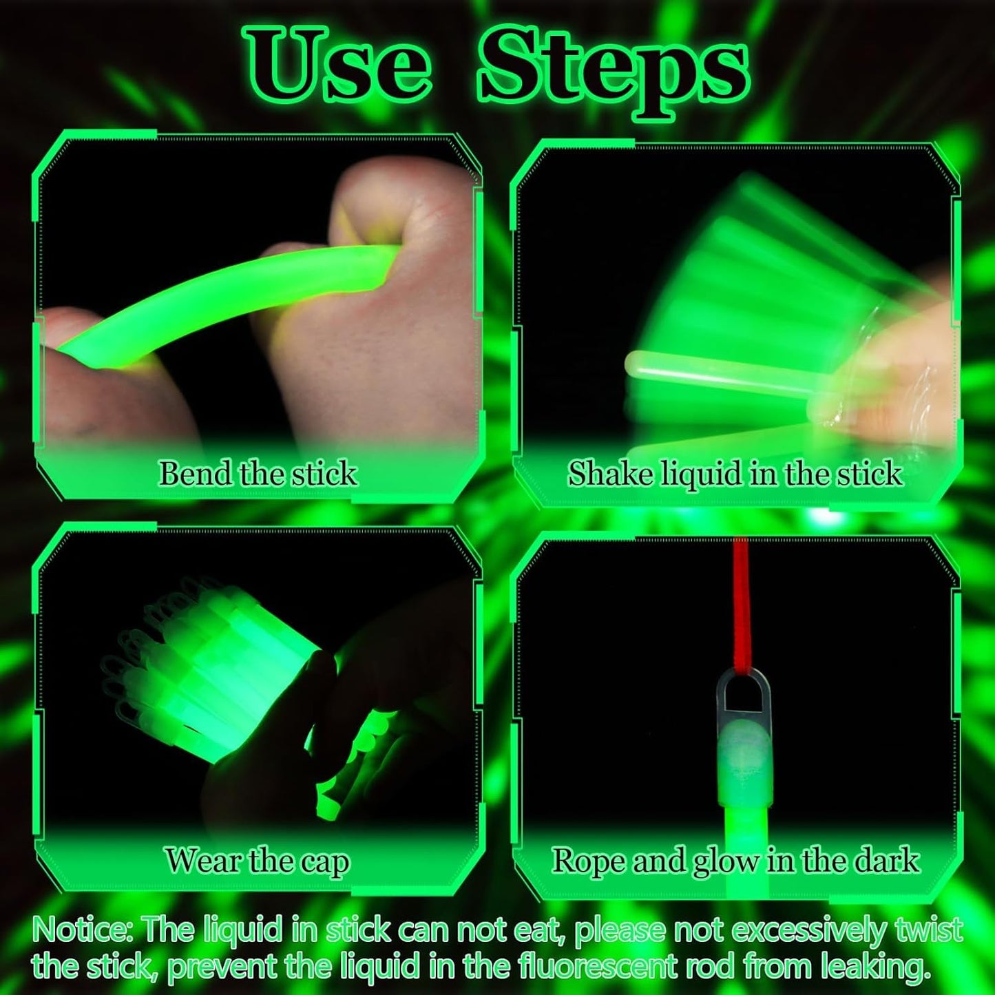 150 Pcs Green Glow Sticks Bulk 4 Inch Emergency Bright Light Sticks with Lanyard Fishing Glow Sticks 12 Hours Duration Camping Glow Sticks for Rave Easter Halloween Christmas New Year Concert Decor