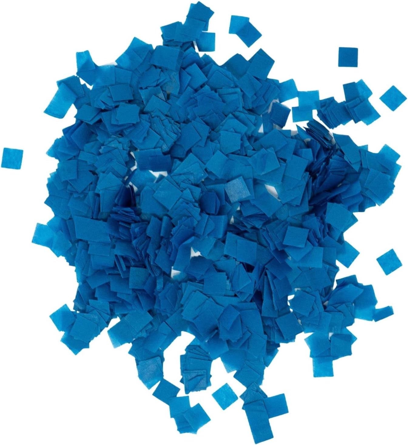 Biodegradable Dark Blue, Dark Blue Color - Fluttering Tissue Paper Squares for Confetti Cannon and Launcher Use, Table Decorations, and More (20 Handfuls per Bag, 1 lb)
