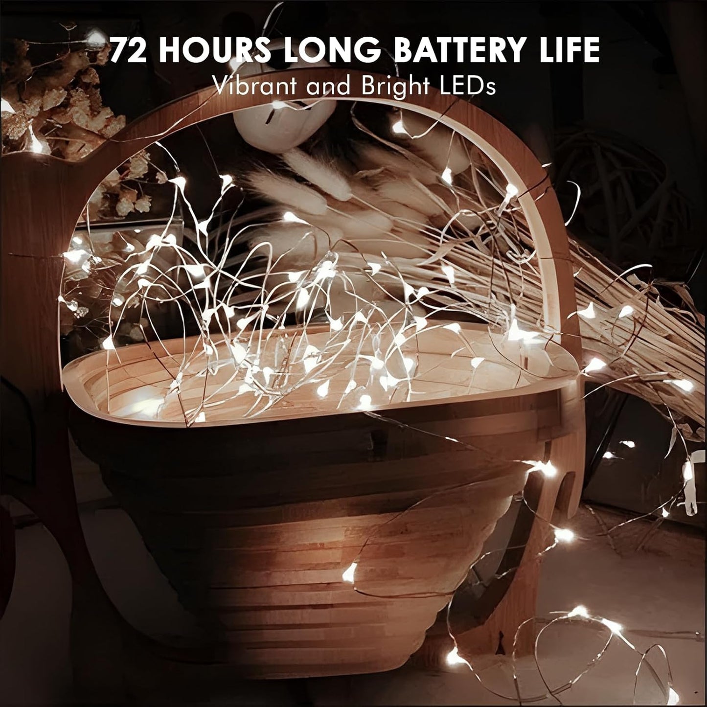 12 Pack Fairy Lights Battery Operated String Lights，7FT 20LED Waterproof Silver Wire Christmas Lights Outdoor,Firefly Mini Lights for Bedroom Party Birthday Wedding Home Decor