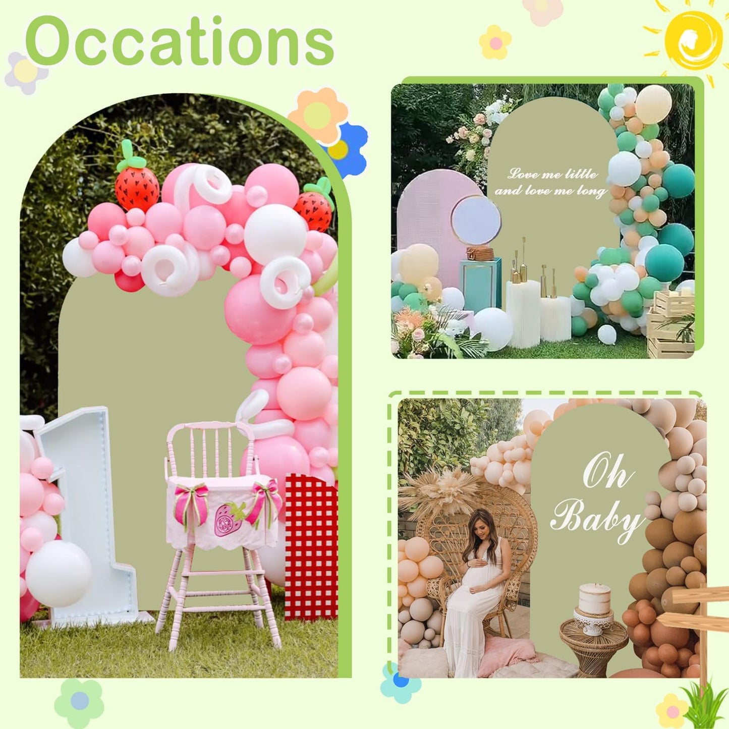 Sage Green Arch Cover Wedding Arch Stand Covers 4FT Arched Backdrop Cover Spandex Arch Covers Stretchy Backdrop for Arch Wall Panels Chiara Back Drop Cover Baby Shower Party Decorations