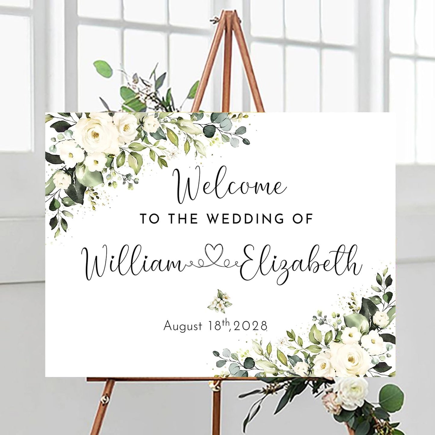 Welcome To Our Wedding Welcome Sign Personalized, Reserved Signs For Weddings, Rustic Wedding Decorations For Ceremony, Weddings Memorial Sign Decoration For Ceremony