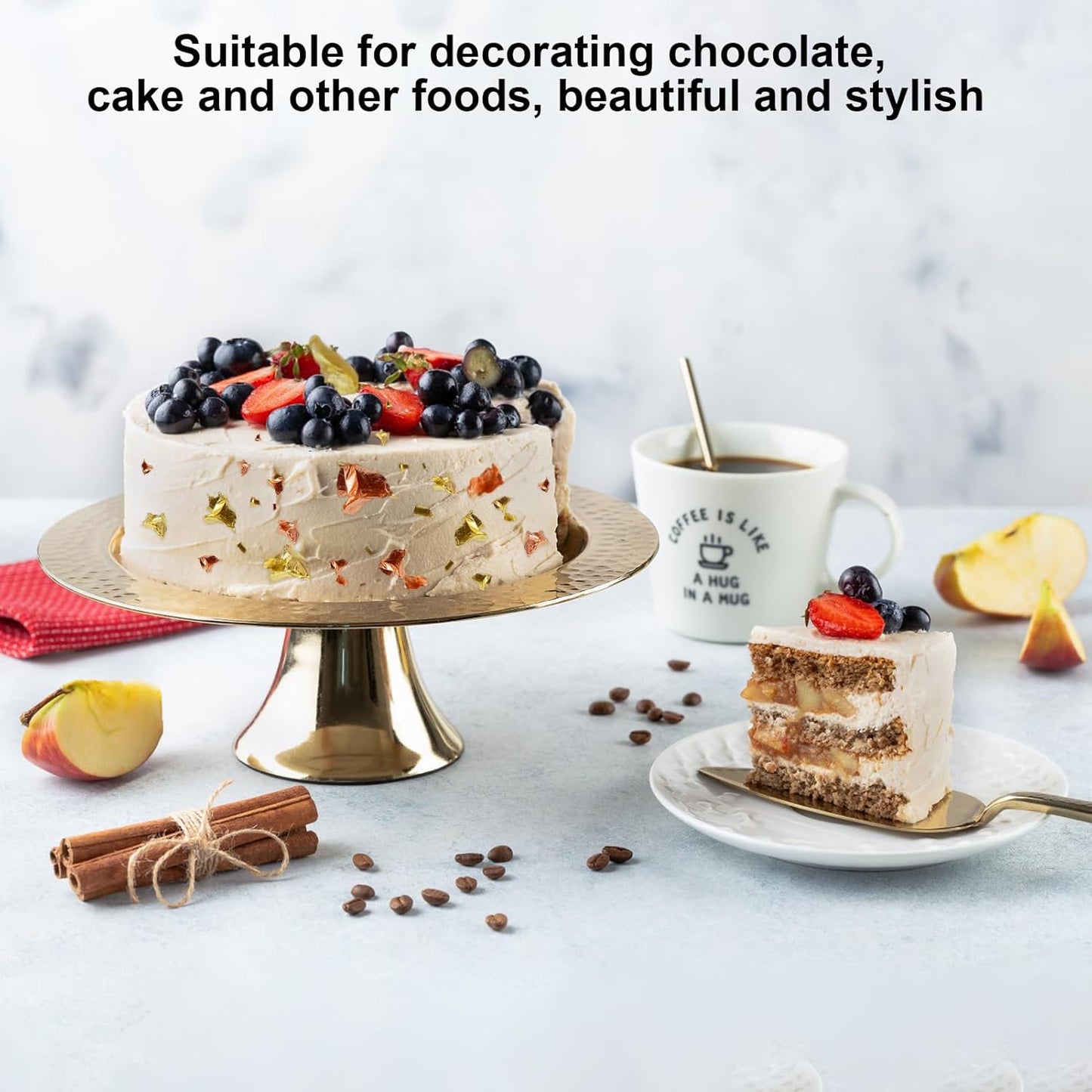 Edible Gold Leaf, Gold Leaf Cake Decoration Gold Flakes Food Gold Foil Decoration Baking Gold Foil Decor Chocolates Decor Gold Leaf Sheets for Cooking Dessert Decoration Crafts Makeup (Gold and Rose Gold)