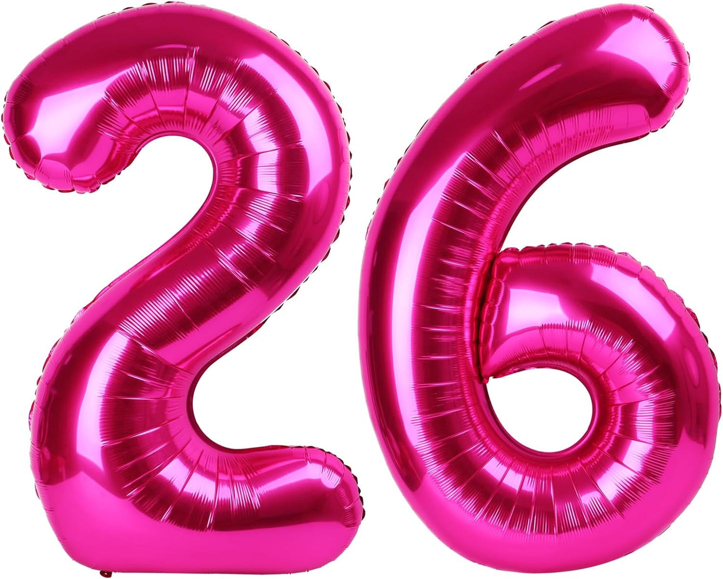 40 Inch Big Hot Pink Number 26 Balloon Birthday Decoration, Number 26 Helium Balloon 26 Celebration, Boy Girl Baby Anniversary Party Graduations Supplies Decorations