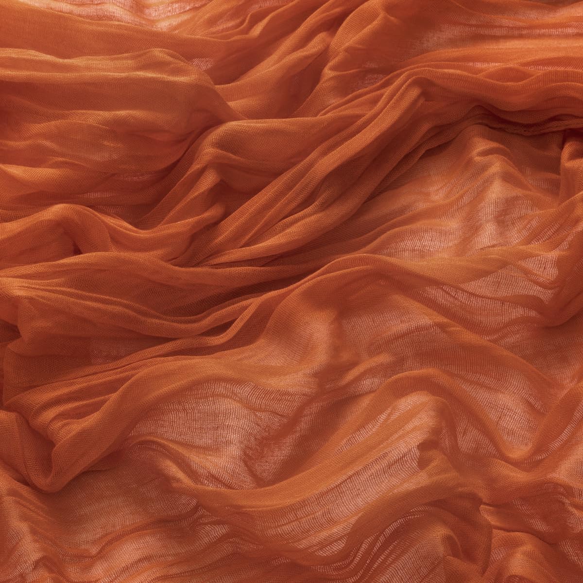 MLMW 10 Pack Fall Thanksgiving Table Runner Cheesecloth Autumn Harvest Rust Terracotta Cheese Cloth Boho Gauze 160 inch Table Runner 13.3ft for Wedding Party Baby Bridal Shower Birthday