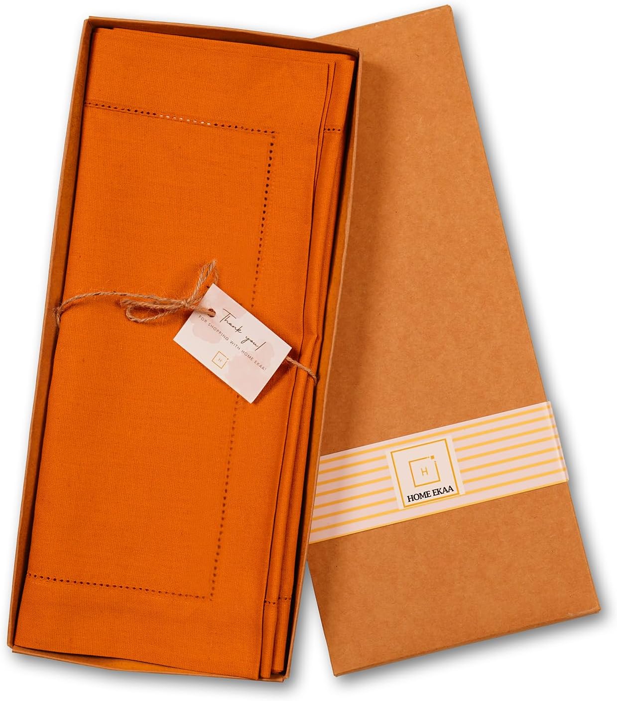 Pumpkin Table Runner 72 Inch – Cotton Linen Hemstitch Farmhouse Table Runner 14x72 – Washable Fabric for Dining, Fall, Halloween, Thanksgiving, Spring, Summer, Wedding, Everyday Décor–Serena