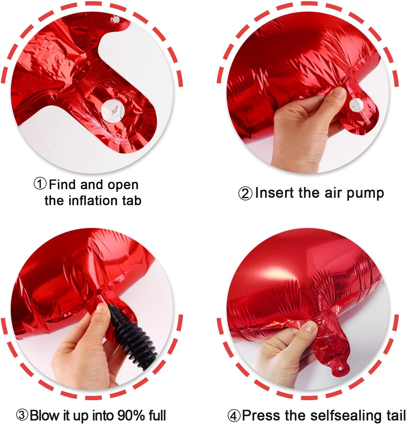 Number Balloon 40 Inch Red 5 Balloon, Five 5th Birthday Digital Foil Balloons For Boy Girl, 2025 Red Numbers 5 15 25 35 45 55 Birthday Party Decorations