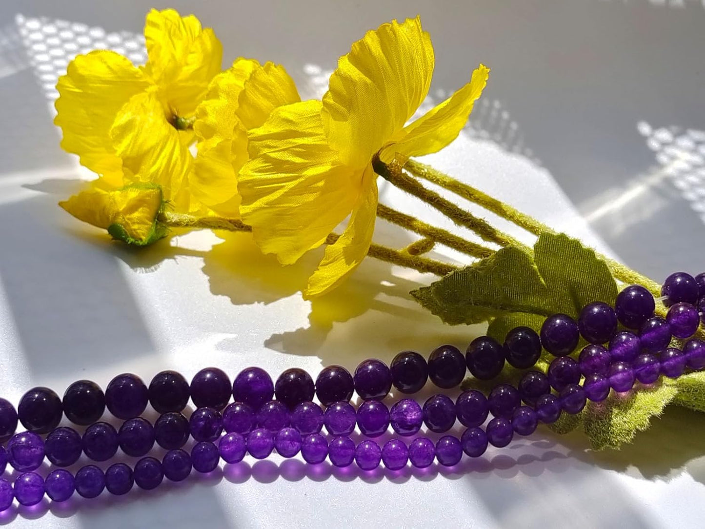 Stone Beads 10mm 60pcs Dark Purple Chalcedony Beads Round Loose Gemstones Beads for Bracelet Necklace Jewelry Making (10mm, 61033 Dark Purple Chalcedony)