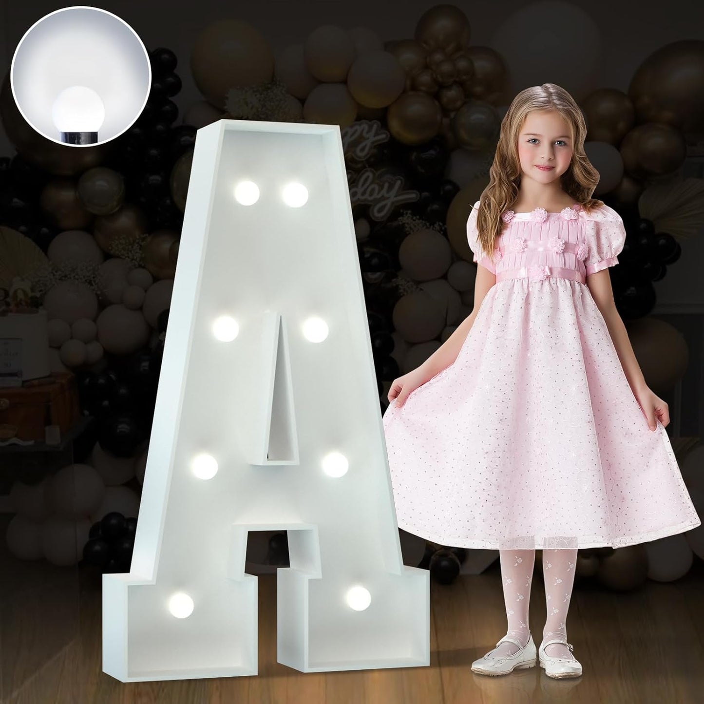 Marquee Letters 3 Feet Tall Large Light Up Letters Baby Shower Decorations Wedding Engagement Proposal White Party Decorations Marry Me Sign Big Cardboard Backdrop A