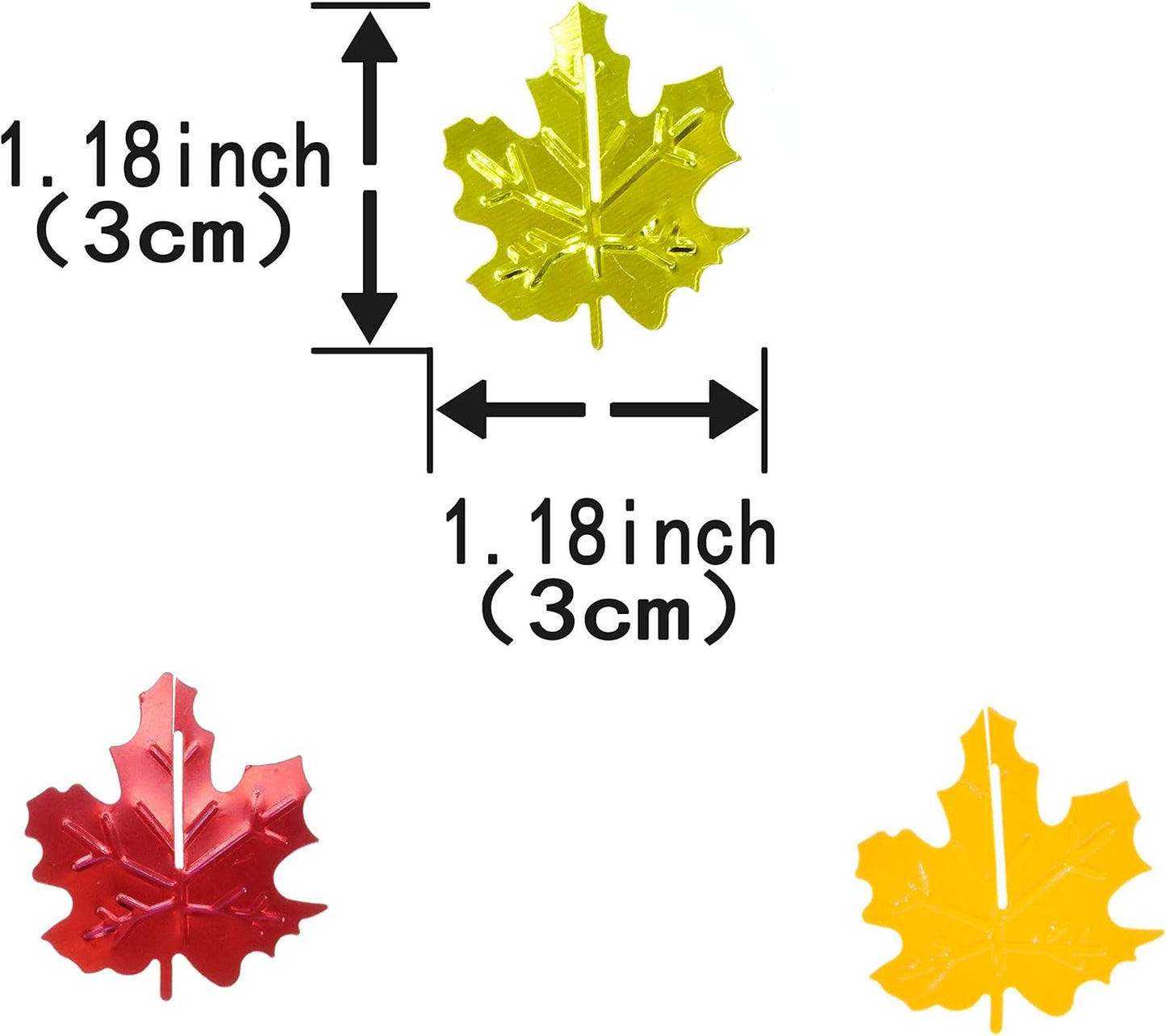 Fall Party Table Scatter Confetti - Thanksgiving Day Maple Leaves Foil Metallic Sequins Confetti Autumn Party Sprinkles Confetti Decorations